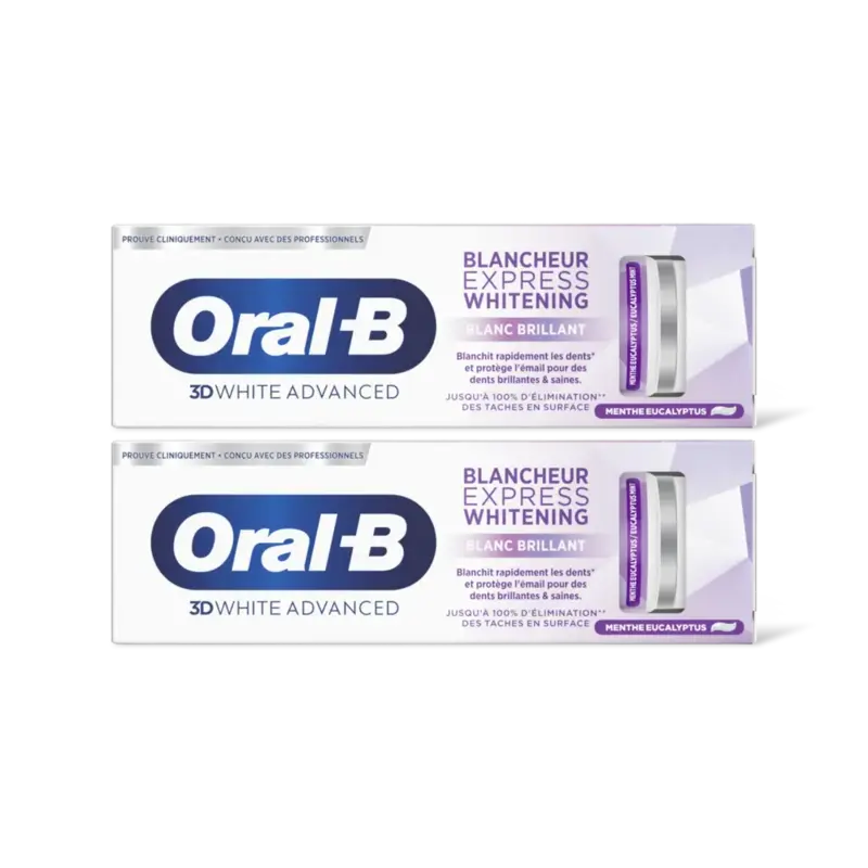 Oral-B 3D white express whitening tandpasta 2pk
