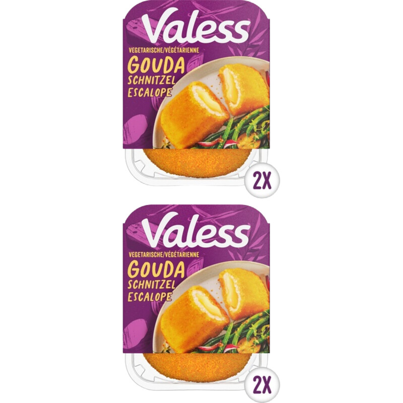 Een afbeelding van Valess Vega Gouda schnitzel 180g 2-pack
