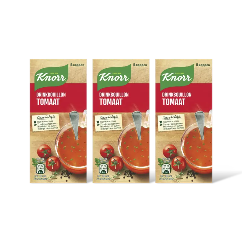 Drinkbouillon tomaat 3-pack