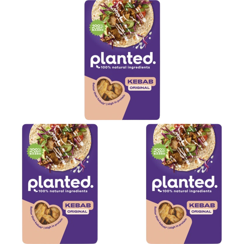 Een afbeelding van Planted kebab original 3-pack
