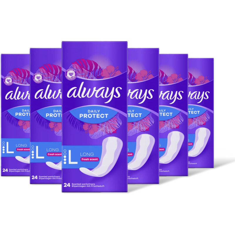 Always Dailies large frsh scent inlegkruis 6pk