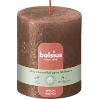 Een afbeelding van Bolsius Rustieke kaars 8cm koper