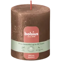 Bolsius Rustieke kaars 8cm koper