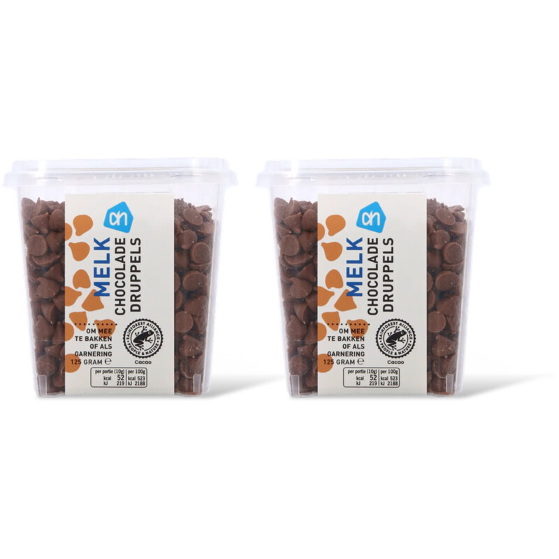 AH Melk chocolade druppels 2-pack