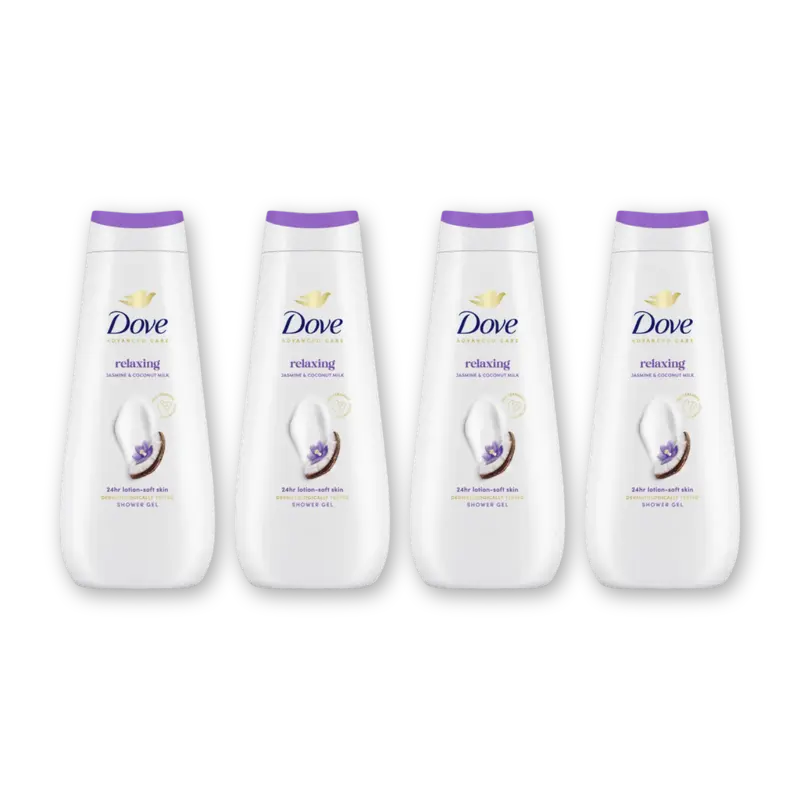 Dove Relaxing douchegel 4-pack