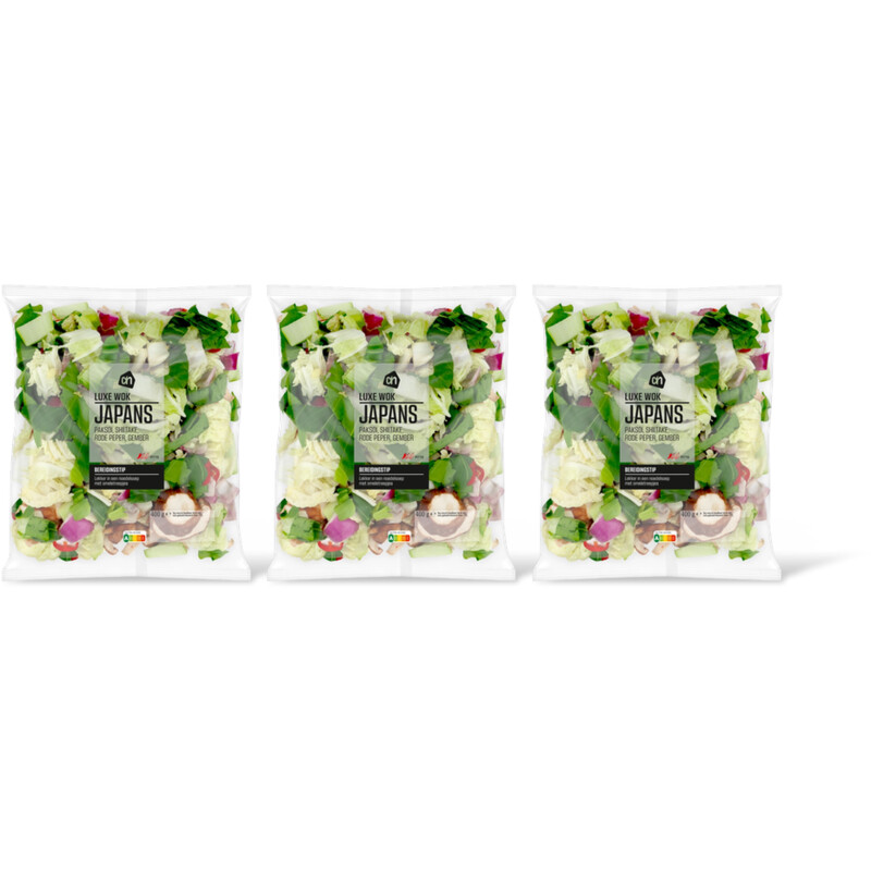 AH Luxe wok Japans 3-pack