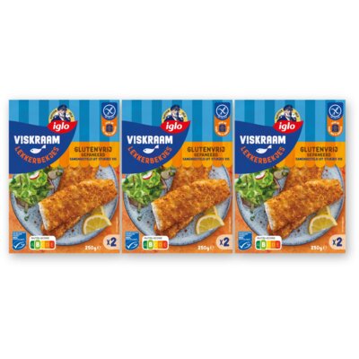 pdp-image-Iglo Viskraam lekkerbekjes glutenvrij 3-pack