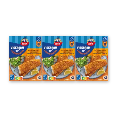pdp-image-Iglo Viskraam lekkerbekjes glutenvrij 3-pack