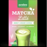 Een afbeelding van Purasana Matcha latté oploskoffie