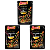 Amoy Stir fry sauce teriyaki-sesame 3-pack