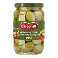 Carbonell Groene olijven gevuld met paprikapasta