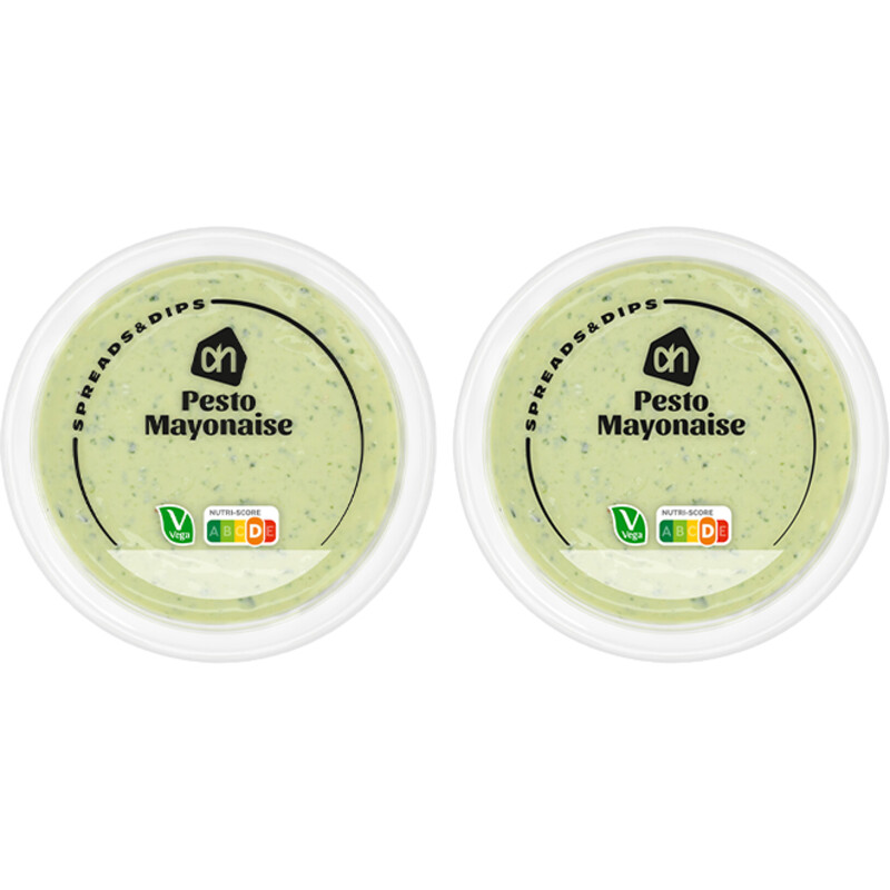 Een afbeelding van AH Pesto mayonaise 2-pack