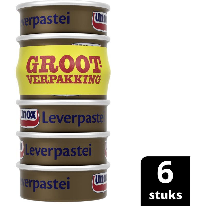Een afbeelding van Unox Leverpastei 6-pack