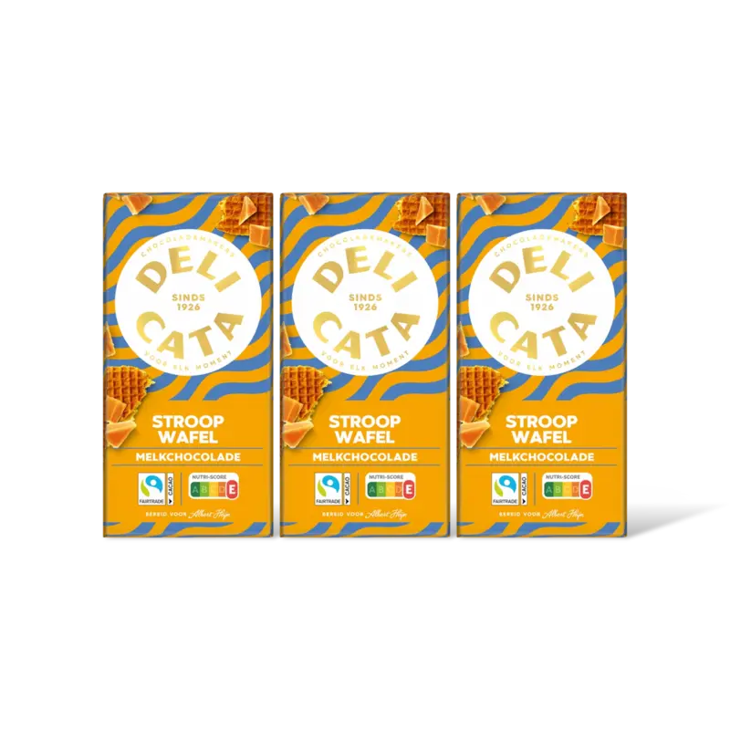 Reep melkchocolade stroopwafel 3-pack