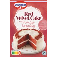 Een afbeelding van Dr. Oetker Red velvet cake met romige topping