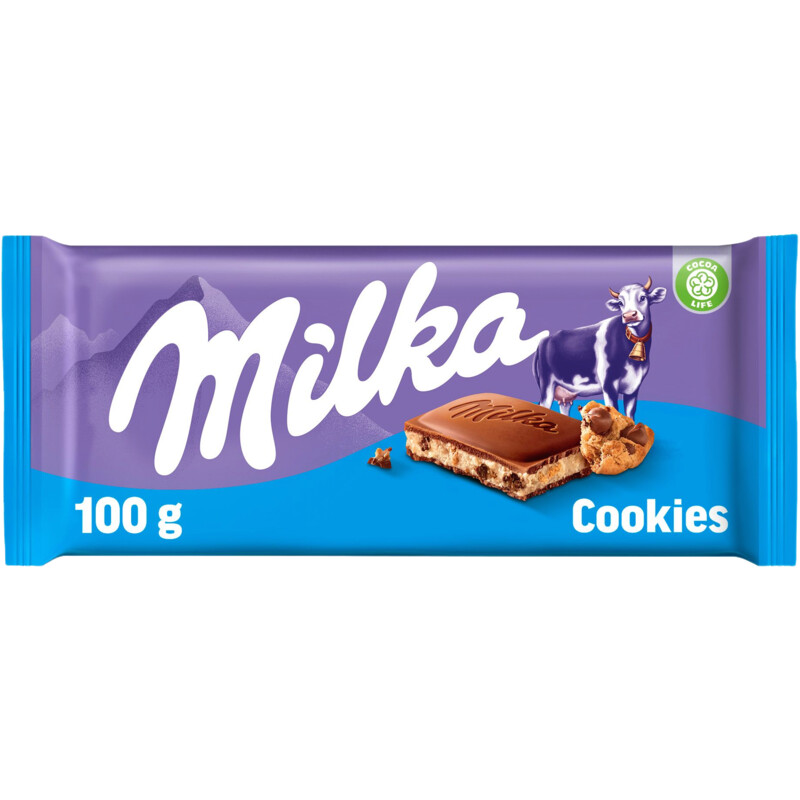 Een afbeelding van Milka Chocoladereep melk cookies