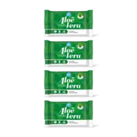 AH Vochtig toiletpapier alo vera 4-pack