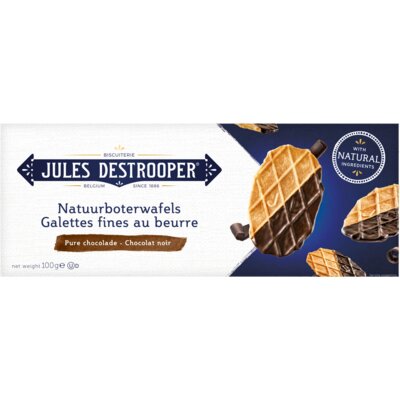 pdp-image-Jules Destrooper Natuurboterwafels pure chocolade
