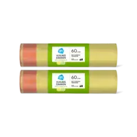 AH Vuilniszakken trekband 60L citrus 2-pack