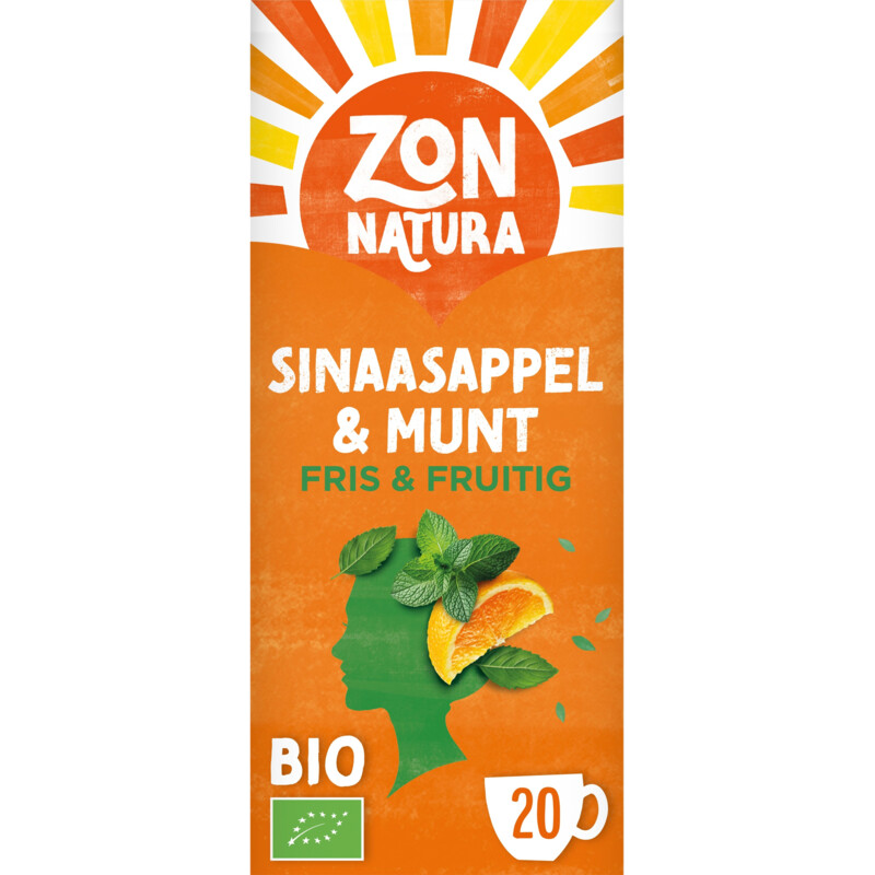 Een afbeelding van Zonnatura Sinaasappel & munt fris & fruitig