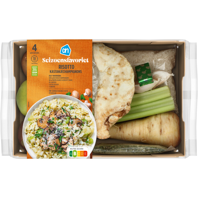 Een afbeelding van AH Risotto kastanjechampignons verspakket
