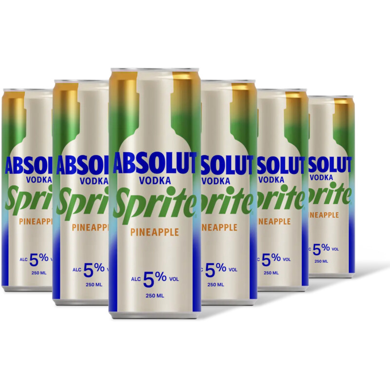 Absolut Vodka pineapple 6-pack