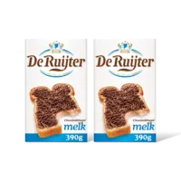 De Ruijter Chocoladehagel melk 2-pack
