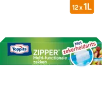 Toppits Zipper multi-functionele zakken 1 liter