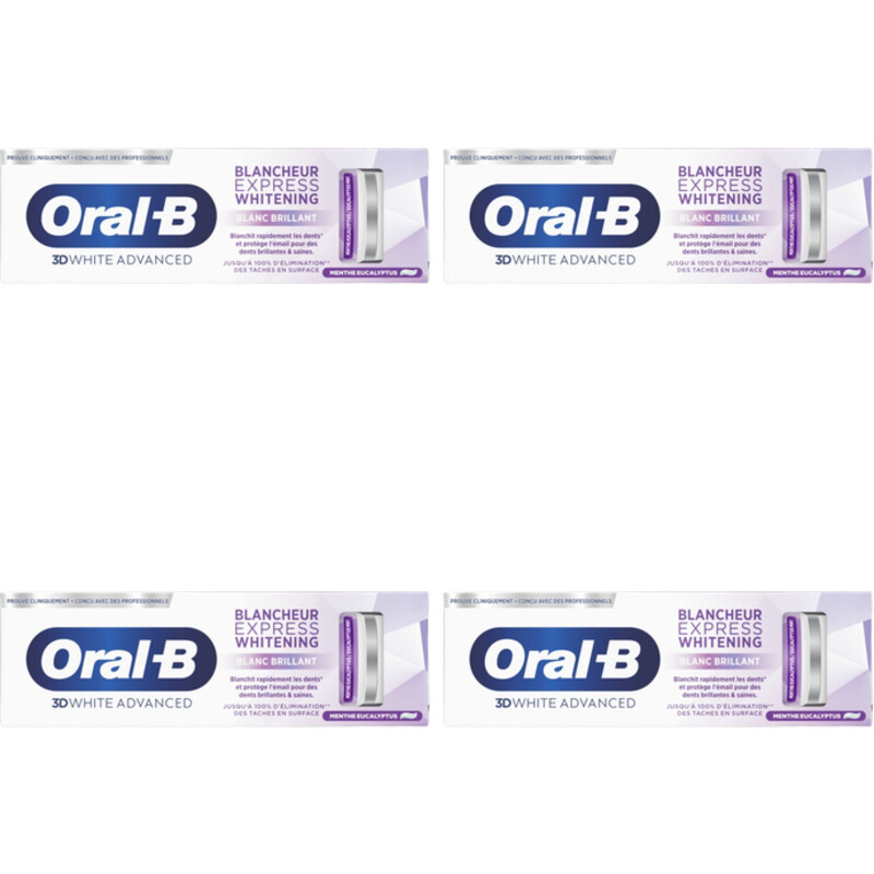 Een afbeelding van Oral-B 3D white express whitening 4-pack