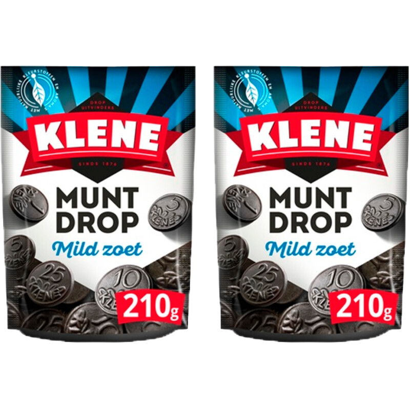 Een afbeelding van Klene Muntdrop Mild Zoet 2-pack