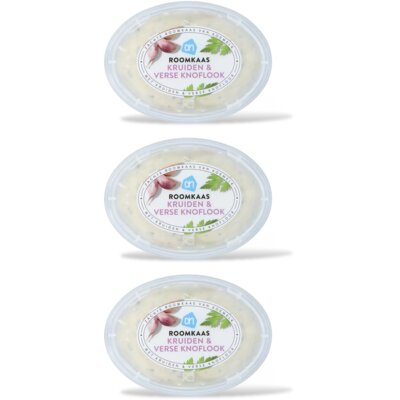 pdp-image-AH Roomkaas knoflook & kruiden 3-pack