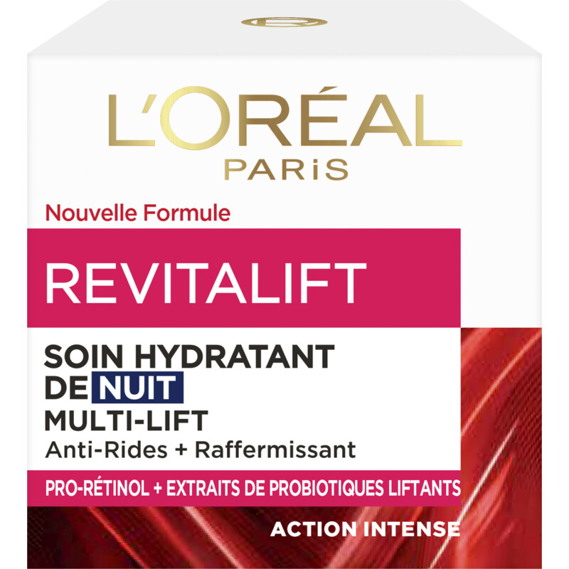 Een afbeelding van L'Oréal Paris revitalift anti-rimpel nachtcrème