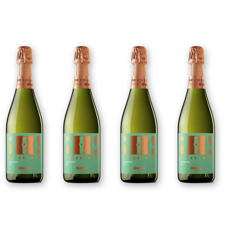 Hola! Hola! Barcelona Brut Cava 4 flessen