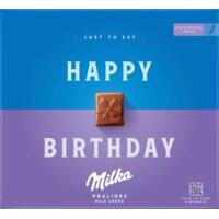 Een afbeelding van Milka Happy birthday pralines melk créme