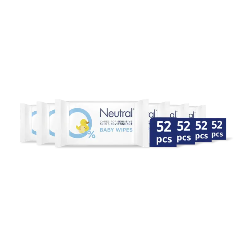 Baby wipes 0% perfume 6-pack