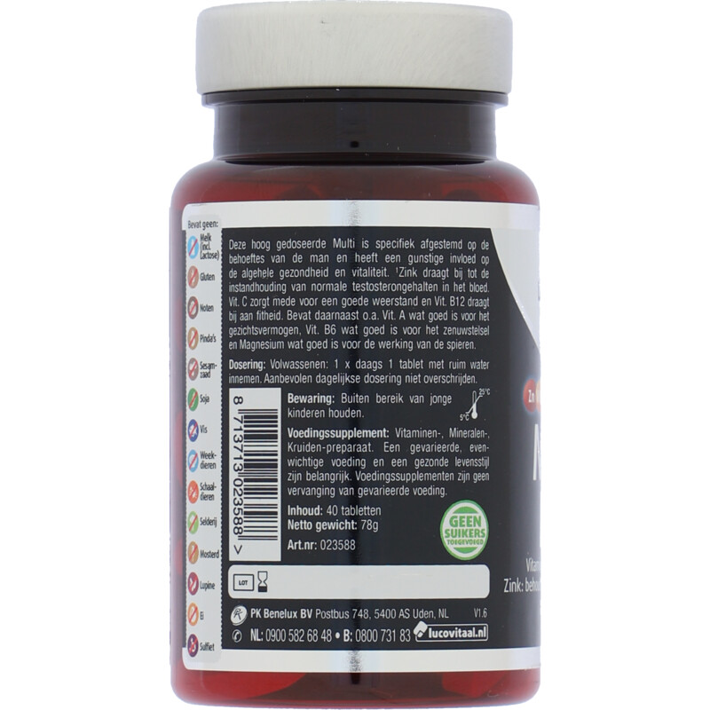 Een afbeelding van Lucovitaal Multi+ compleet man