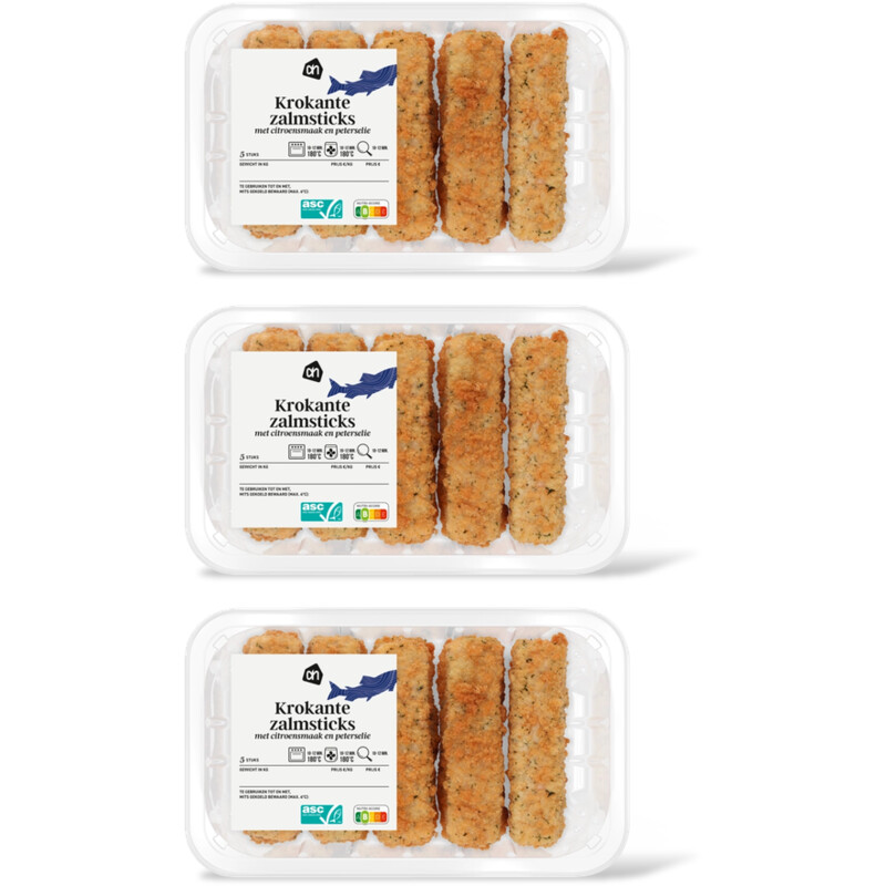 AH Krokante zalmstick citron peterselie 3pk