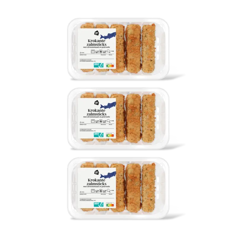 Krokante zalmstick citron peterselie 3pk