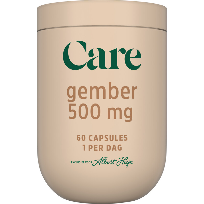 Een afbeelding van Care Gemberpoeder 500mg