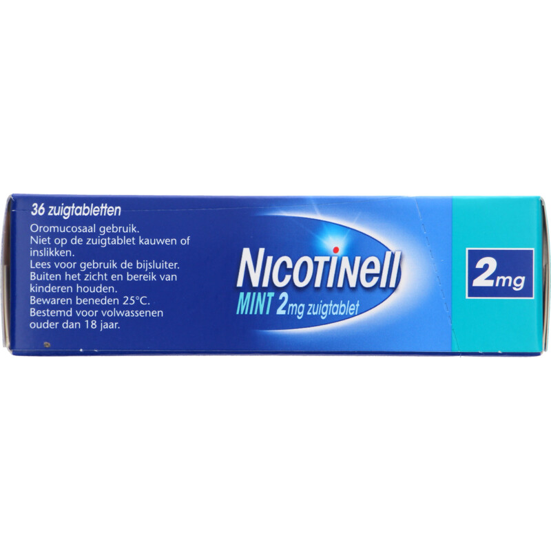 Een afbeelding van Nicotinell Mint nicotine zuigtablet 2mg