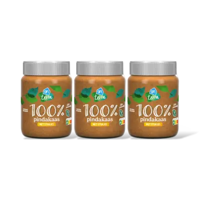 pdp-image-AH Terra Plantaardig 100% pindakaas stukje 3-pack