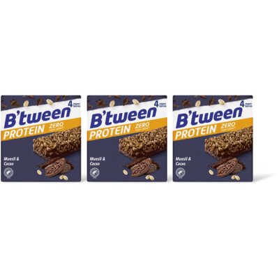 Hero B'tween protein zero muesli & cacao 3-pk