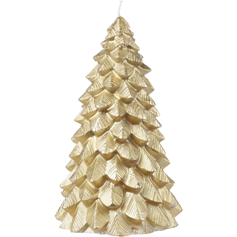 Een afbeelding van AH Excellent Vormkaars boom goud