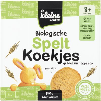 pdp-image-De Kleine Keuken Biologische speltkoekjes 8m+