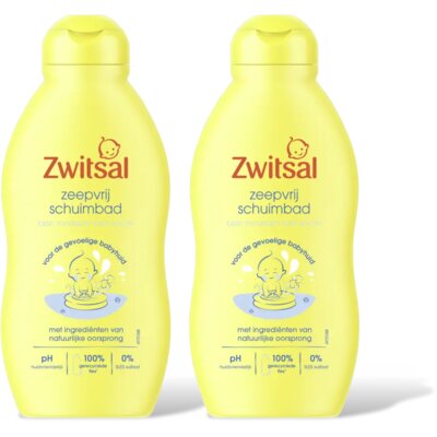 pdp-image-Zwitsal Baby zeepvrij schuimbad 2-pack