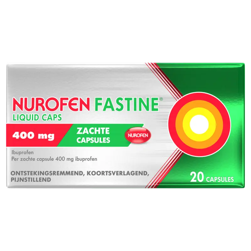 Fastine Liquid Caps 400mg 20 Stuks