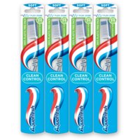 Aquafresh Clean control soft tandenborstel 4-pack