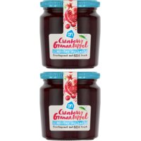 Een afbeelding van AH Cranberry granaatappel fruitspread 2pack