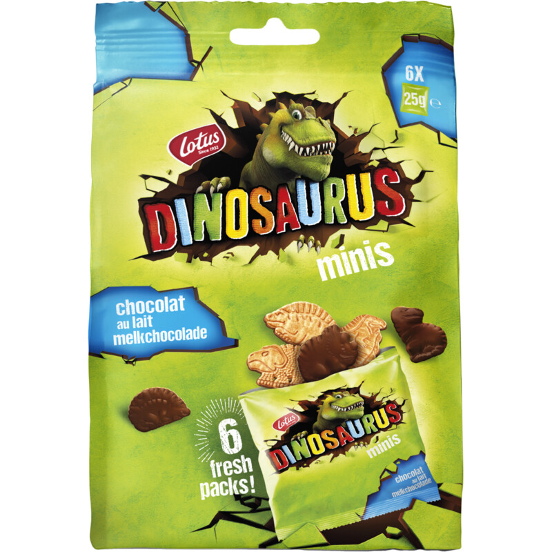 Een afbeelding van Lotus Dino mini chocolade bel