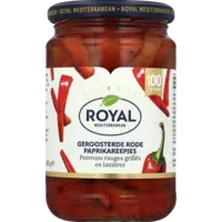Royal Geroosterde rode paprikareepjes